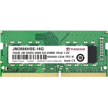 Transcend JetRam DDR4 16GB 2666MHz CL19 (1x16GB) JM2666HSE-16G