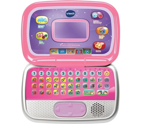 Vtech Prvý notebook ružový CZ