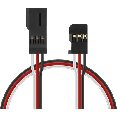 Futaba 4606 J predlžovací kábel plochý silný pozlátené kontakty PVC 90 cm