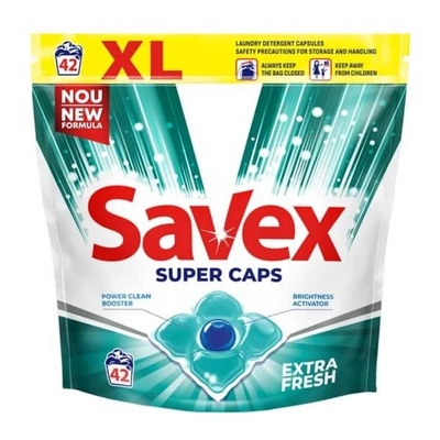 Savex Super Caps Капсули за пране Extra fresh 42доза