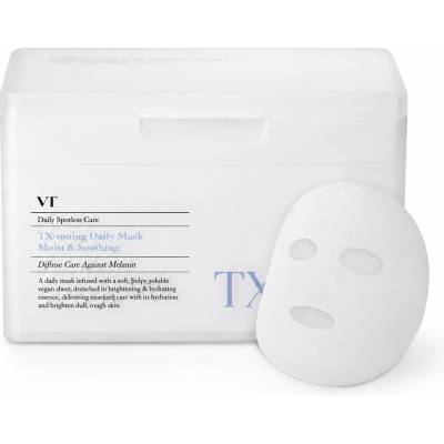 VT Cosmetics Озаряващи маски за лице против неравномерен тен и бръчки с ниацинамид VT Cosmetics - TX-Toning Daily Mask 30pcs