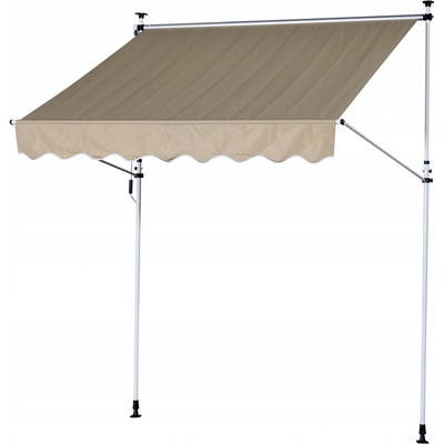 Goleto Teleskopická markýza 300 x 150 cm béžová