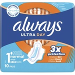 Always Дамски превръзки с крилца Always Ultra - Normal, 10 броя