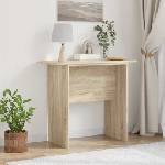vidaXL Конзолна маса Сонома дъб 93 х 40 х 75 см Инженерна дървесина (891152)