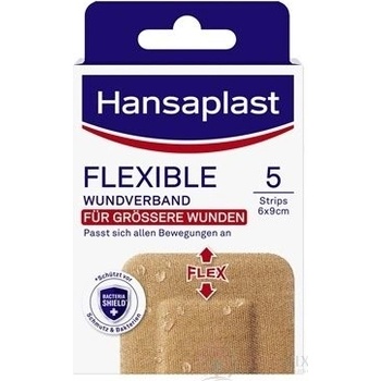Beiersdorf Hansaplast FLEXIBLE XXL náplasť elastická, 6 x 9 cm 5 ks