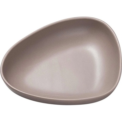 LIND DNA Hlboký tanier CURVE 22 cm, teplá šedá, kamenina