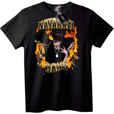 NOONEBRAND Тениска Nataaniel Cano Пламък - 2XL, White