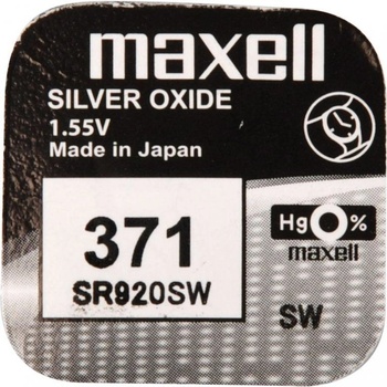 Maxell Silver Oxide 371 1ks 371/SR920SW/V371