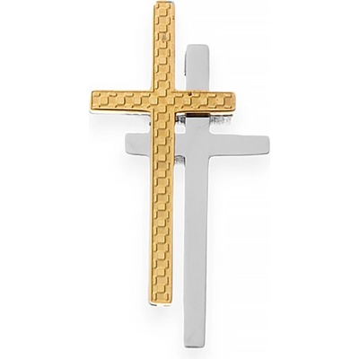 MPM Dámský ocelový nerezový přívěsek Constantin stříbrnozlaté barvy SPD.6657