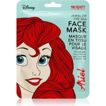 Mad Beauty Disney Princess Ariel хидратираща платнена маска с екстракт от краставица 25ml