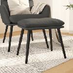 vidaXL Табуретка, тъмносива, 45x29, 5x35 см, текстил (341494)