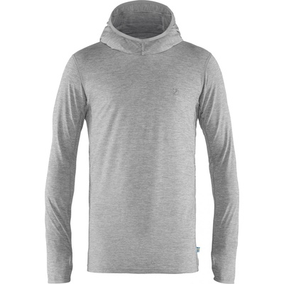 Fjällräven Мъжка спортна тениска Fjällräven Abisko Sun-Hoodie Sport shirt - Shark Grey - размер XXL (016-6748-0216)