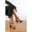 Wheres That From Wheres Strappy Block Heels With Buckle - Black Suede