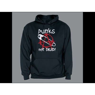 Fruit of the loom Mikina PUNK´S NOT DEAD áčko sichr Velikost: L