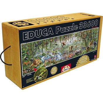 Image 1 of Educa Панорамен пъзел Educa от 33 600 части - Дивият живот (EDU16066)
