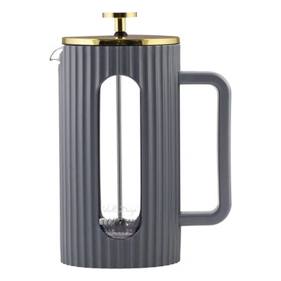 French Press Vialli Design Livio Grey / Gold 1 l