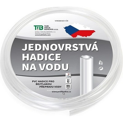 TUBI průhledná jednovrstvá hadice 8 x 12mm 5 m