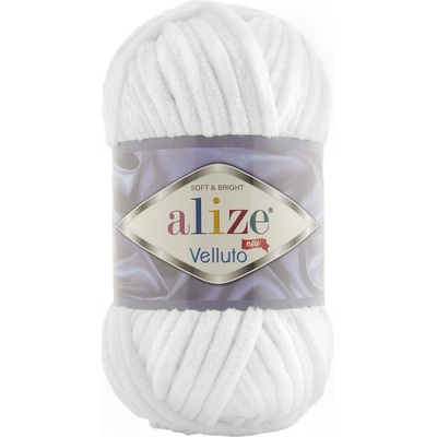 Alize příze Velluto 55 bílá