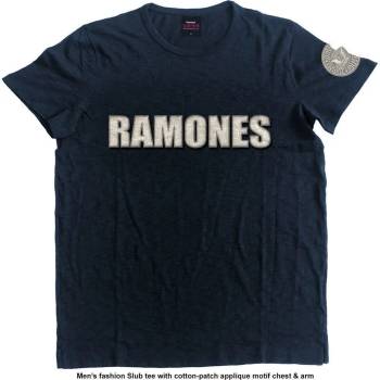 Ramones Риза Logo & Presidential Seal Unisex Navy Blue M (RAAPSLUB01MN02)