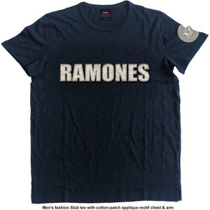 Ramones Logo & Presidential Seal Тениска с къс ръкав Navy Blue M (RAAPSLUB01MN02)