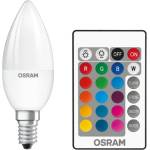 OSRAM Osram Star+ RGBW/matt dome/4, 5W/250lm/2700K/E14 дистанционно управление LED източник на светлина за свещи ST CLAS B 25 RGBW 4, 5 W/2700K E14 FR (ST CLAS B 25 RGBW 4.5 W/2700K E14 FR)