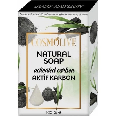 Cosmolive prírodné detoxikačné mydlo s aktívnym uhlím 100 g