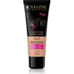 Eveline Cosmetics Selfie Time грим и коректор 2 в 1 цвят 03 Vanilla 30ml