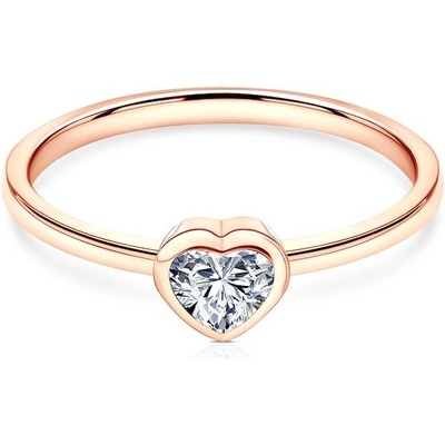 Savicki Zásnubný prsteň Pure ružové zlato diamant PURE P HE 20 D R