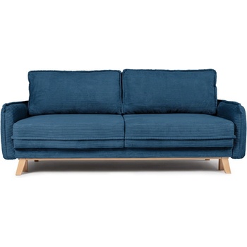 Bonami Син велурен разтегателен диван 218 cm Tori - Bonami Selection (TORI3SEATERPOSO5)