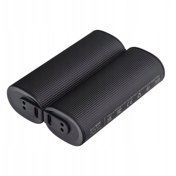 VEGER Power Bank 2x5000 mAh с нагряване 2, 4A черно-сребристо