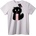 NOONEBRAND Тениска Черна котка с розова енергия - 5XL, Black