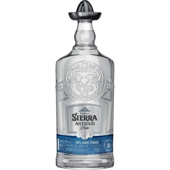 Sierra Tequila Antiguo Plata 100% Agave 40% 0,7 l (holá láhev)