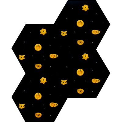 Duvlan lezecká stena 178x141 cm Set black