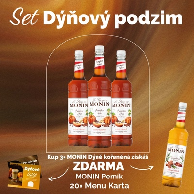 Monin Dýňový podzim a dýně kořeněná a perník 3 x 1 l
