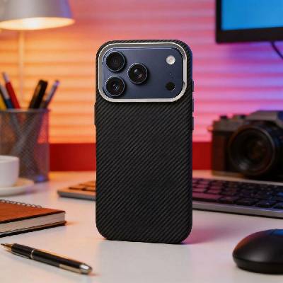 Kryt pouzdra iPhone 12 / 12 Pro Kevlar s MagSafe Black – Zbozi.Blesk.cz