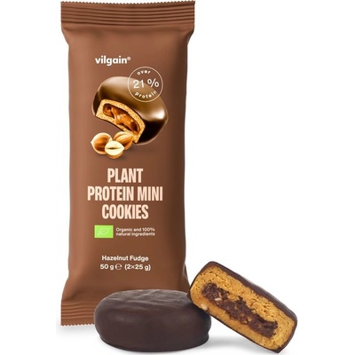 Vilgain Plant Protein Mini Cookies Lískooříškový fondán 50 g – Zbozi.Blesk.cz