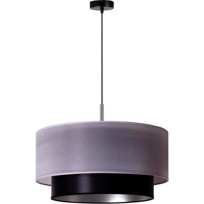 - Пендел NANTES 1xE27/15W/230V Ø 45 см сребрист/черен (DU602563)