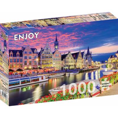 ENJOY Gent za soumraku Belgie 1000 dielov