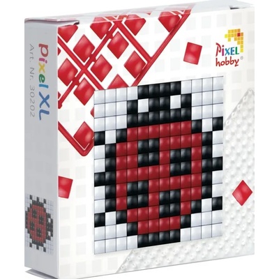 Pixelhobby Креативен комплект с пиксели Pixelhobby - XL, Калинка (30202-Ladybug)