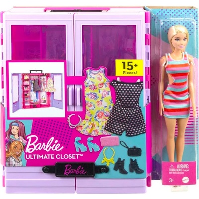 Barbie Игрален комплект Barbie - Гардероб с кукла (HJL66)