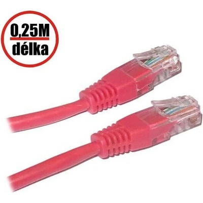 XtendLan PK_5UTP005red Cat 5e, UTP 0,5m, červený