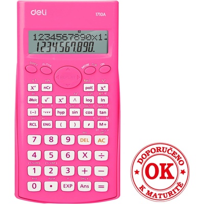 DELI GROUP CO., LTD. Kalkulačka vědecká DELI E1710A růžová 660574