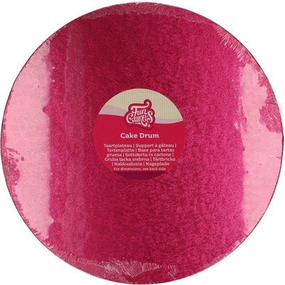 FunCakes Podnos pevný kruh 25cm Fuchsia