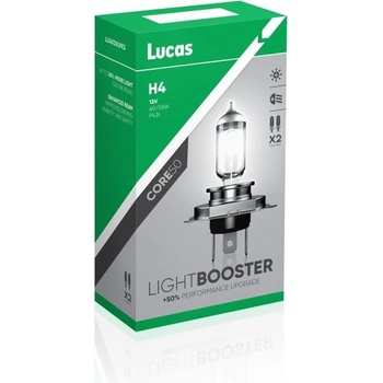 Lucas Light Booster +50 % H4 P43t 12V 60/55W