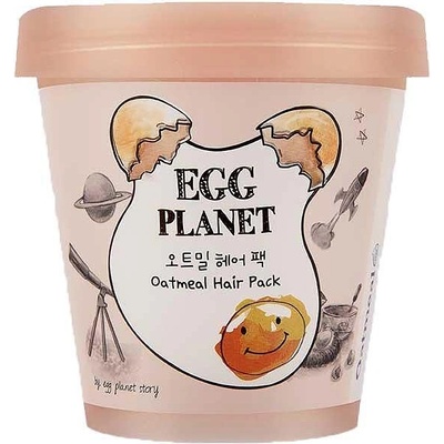 Doori Cosmetics Протеинова маска за интензивна хидратация и подхранване с Овес Doori Egg Planet Oatmeal Hair Pack (DI098694)