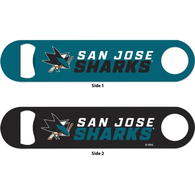 Wincraft Otvírák Speed San Jose Sharks NHL Metal Bottle Opener 2 Sided