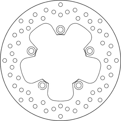 Zadný brzdový kotúč Brembo YAMAHA 600 FZS FAZER 2004 - 2008