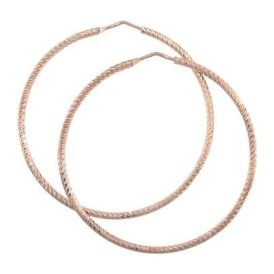 Infinitysilver stříbrné pozlacené kruhy zdobené SE142011E