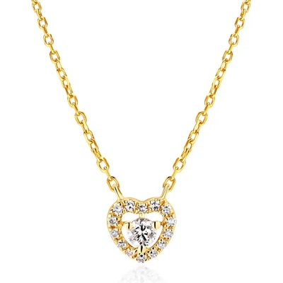 SAVICKI Колие със сърце Savicki: злато, диаманти