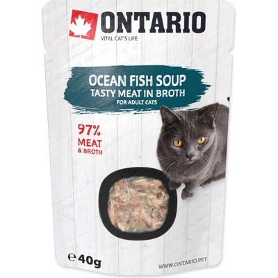 Ontario Soup Cat Ocean Fish with vegetables 40 g